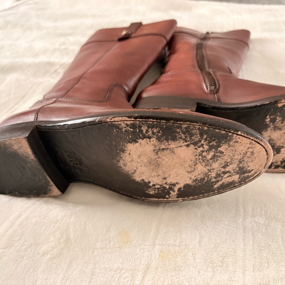 Frye Tall Riding Boots in Chestnut - Picture 6 of 10